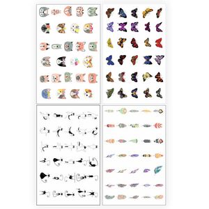 برچسب لنز ناخن مدل blng5604 مجموعه 4 عددی